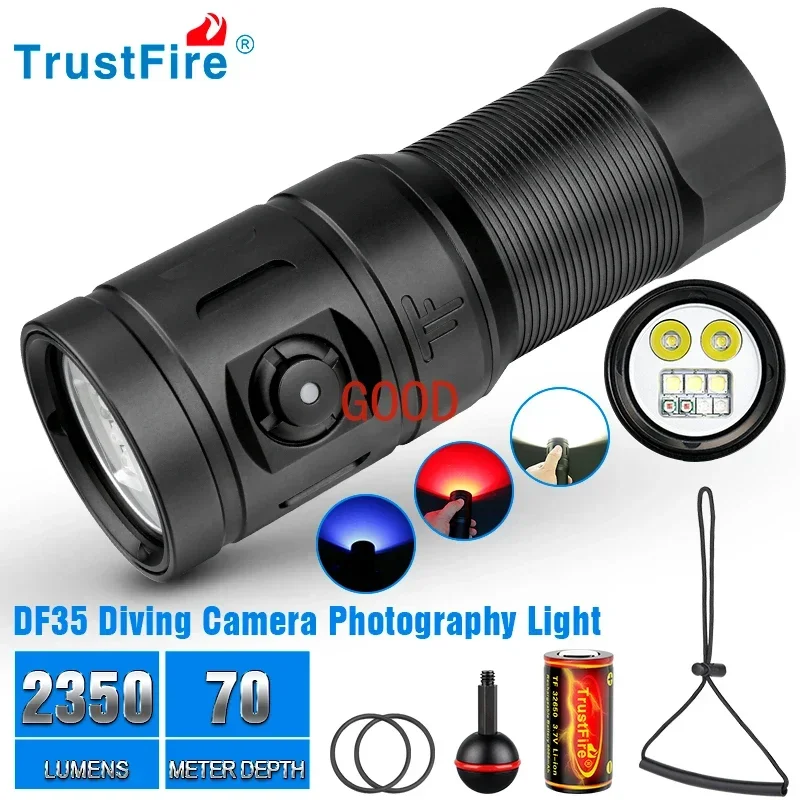 Подводный фонарь Trustfire DF3 – обзор и цена Underwater Flashlight