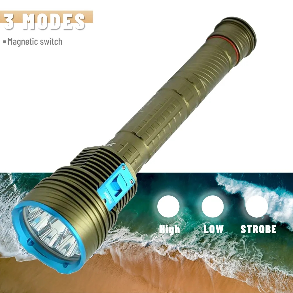 Фонарь для дайвинга с 9 светод – обзор и цена Underwater Flashlight