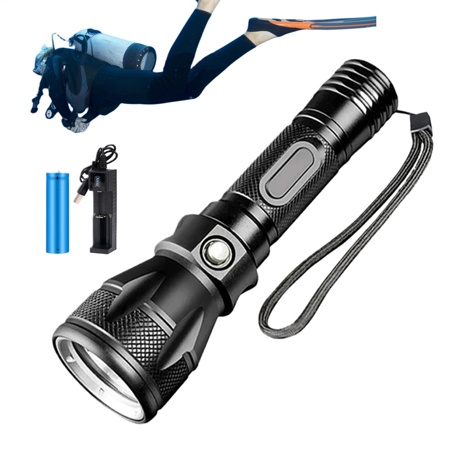 Мощный перезаряжаемый водонепр – обзор и цена Underwater Flashlight