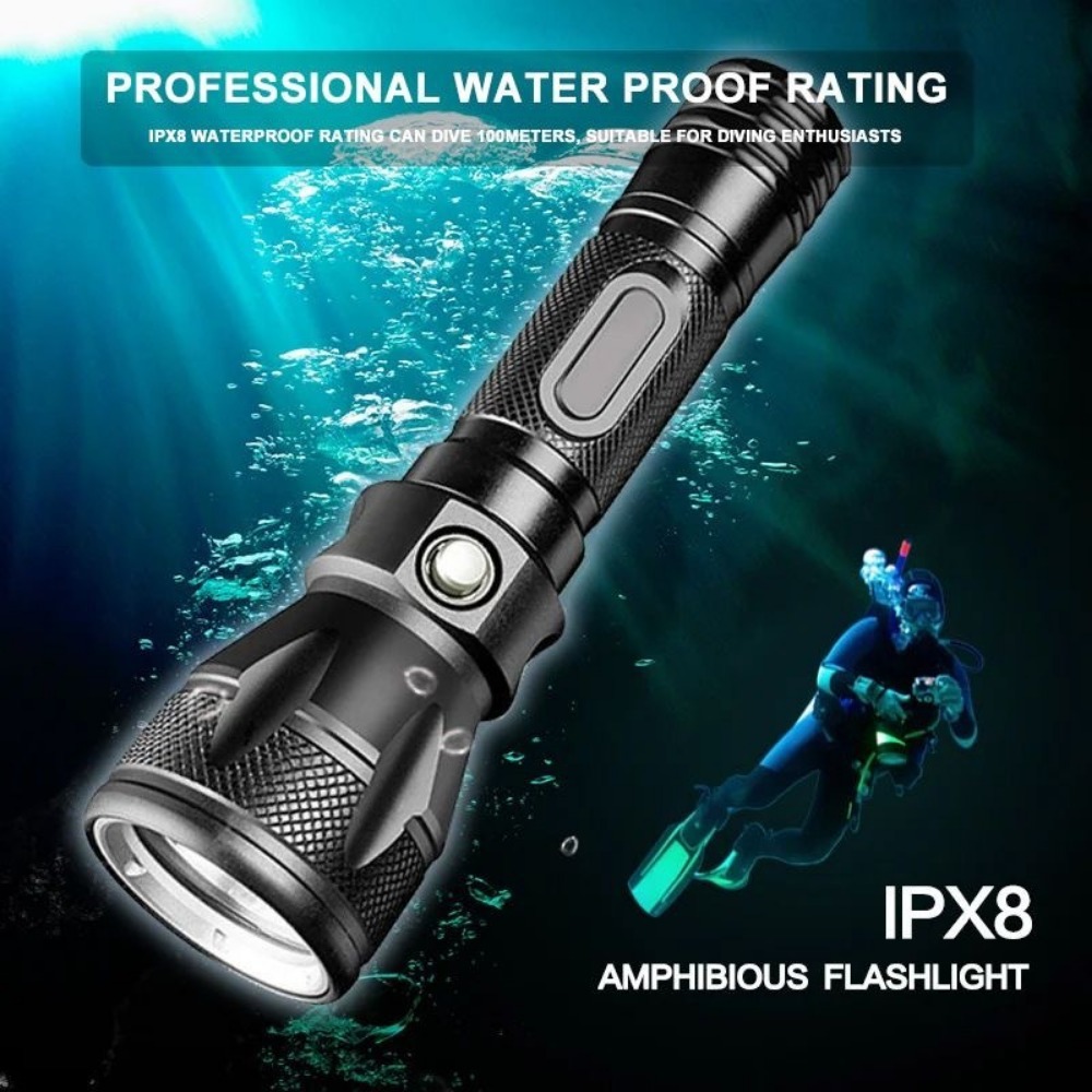Профессиональный фонарь для по – обзор и цена Underwater Flashlight