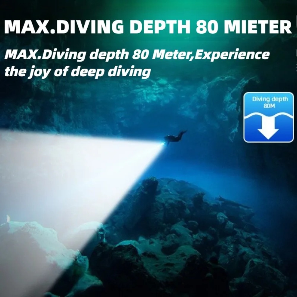 Мощный водонепроницаемый фонар – обзор и цена Underwater Flashlight