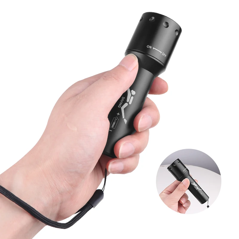 Новый светодиодный фонарь для  – обзор и цена Underwater Flashlight